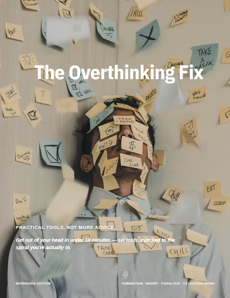 The Overthinking Fix — digital PDF guide cover