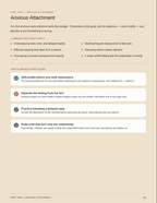The Attachment Code — sample page showing the scored self-assessment worksheet